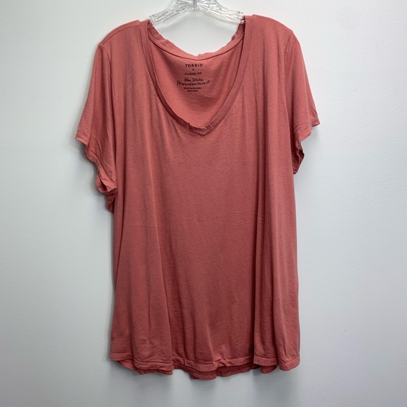 torrid Tops - SUPER DUPER SOFT TORRID TERRA-COTA T-SHIRT SIZE 4